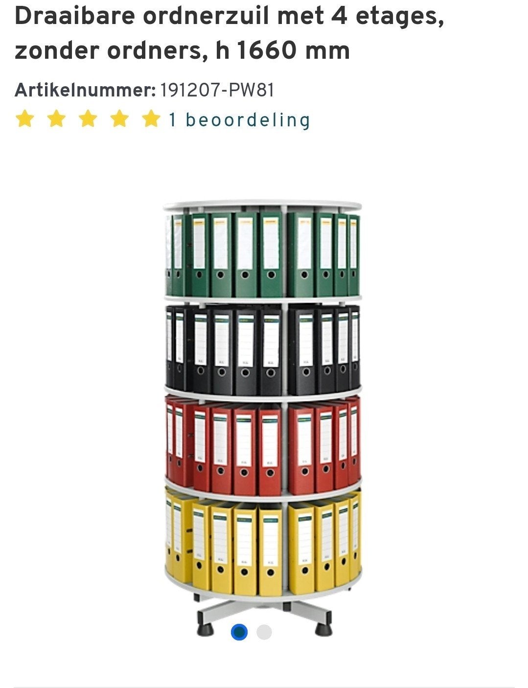 Licht eiken kleurige draaibare ordner carousel, Ophalen