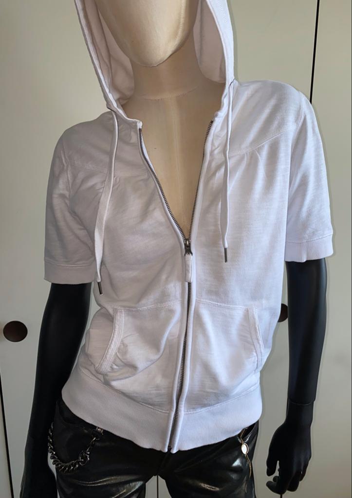 Witte hoodie met korte mouwen - Sutherland in maat M, Kleding | Dames, Ophalen of Verzenden, Zo goed als nieuw, Maat 38/40 (M)