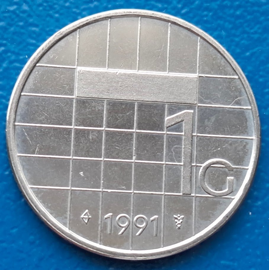 * Nederland 1 gulden 1991 - Beatrix UNC, Ophalen of Verzenden, Koningin Beatrix, 1 gulden, Losse munt