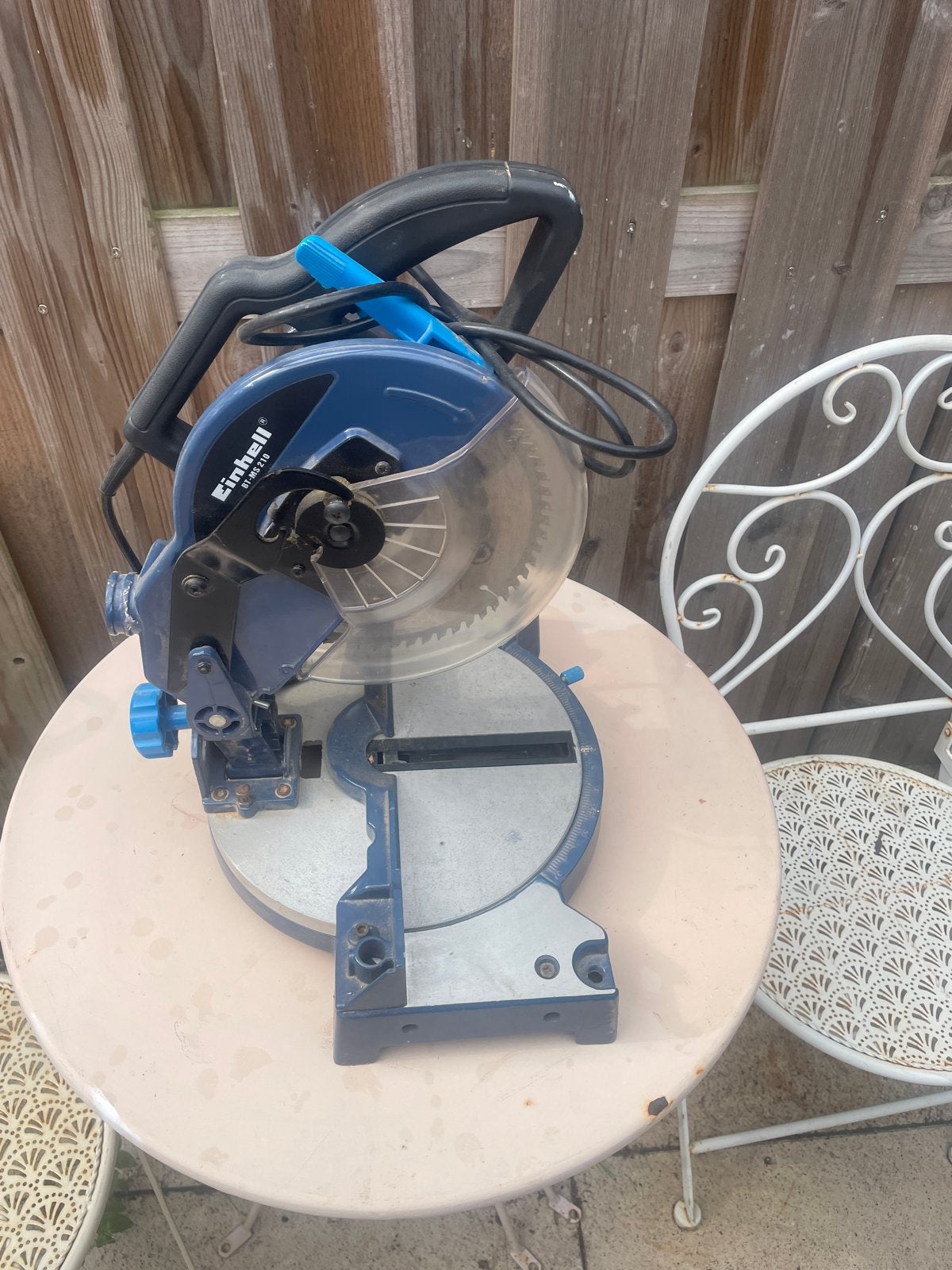 Einhell BT-MS 210 Afkortzaag - Gebruikt, Gebruikt, 600 tot 1200 watt, Ophalen of Verzenden, Afkortzaag