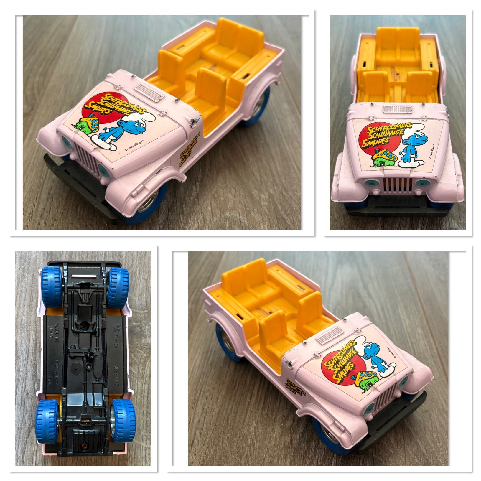 Smurfen; Jeep CJ-7 (Burago), Ophalen of Verzenden