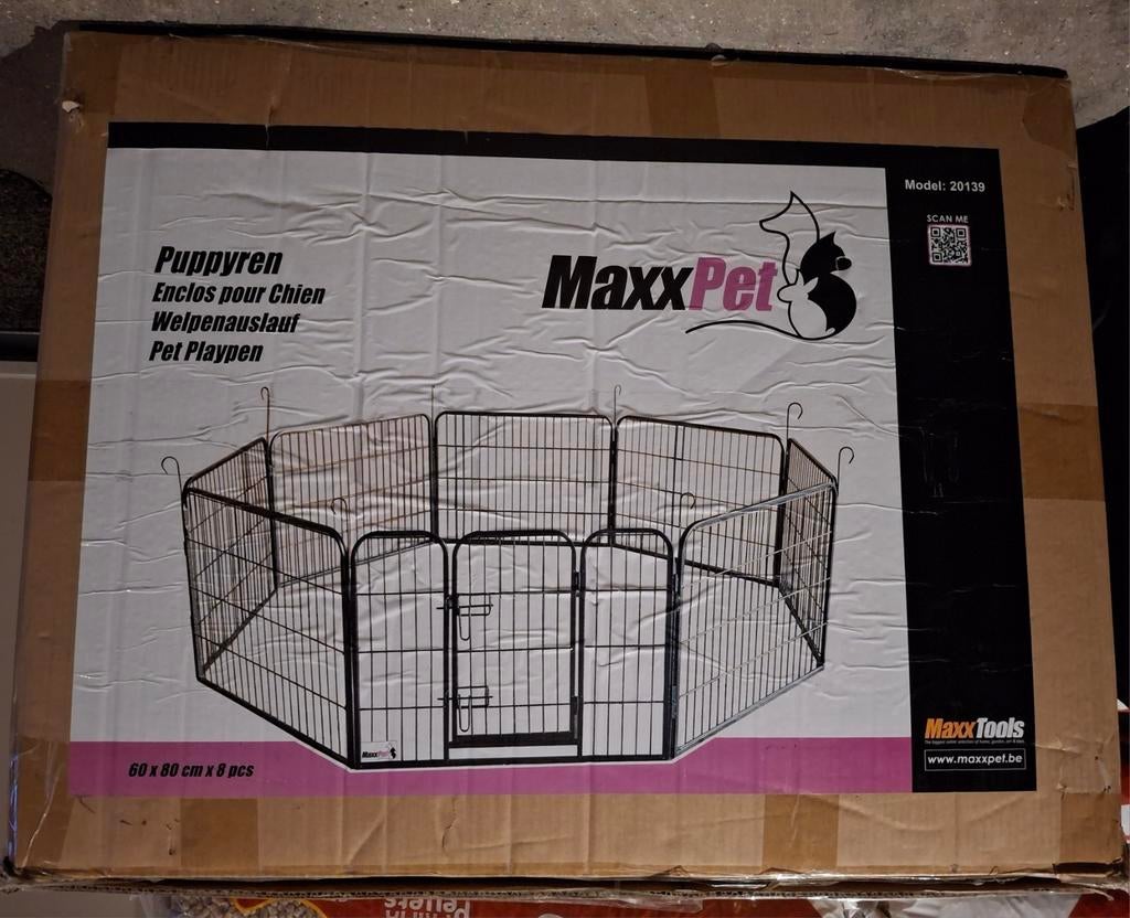 Puppyren, Dieren en Toebehoren, Hondenhokken, Ophalen, Zo goed als nieuw, 110 cm of meer, Minder dan 65 cm