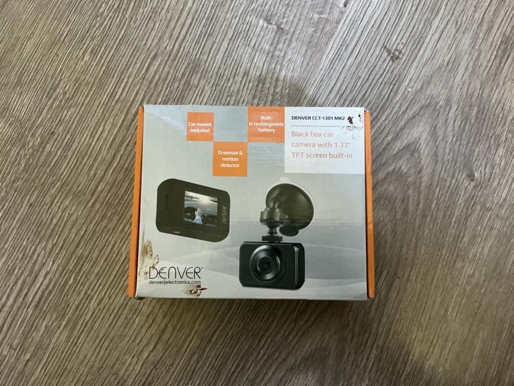 Denver CCT-1301 MK2 Dashcam met G-sensor en bewegingsdetecto, Auto diversen, Dashcams, Gebruikt, Ophalen of Verzenden
