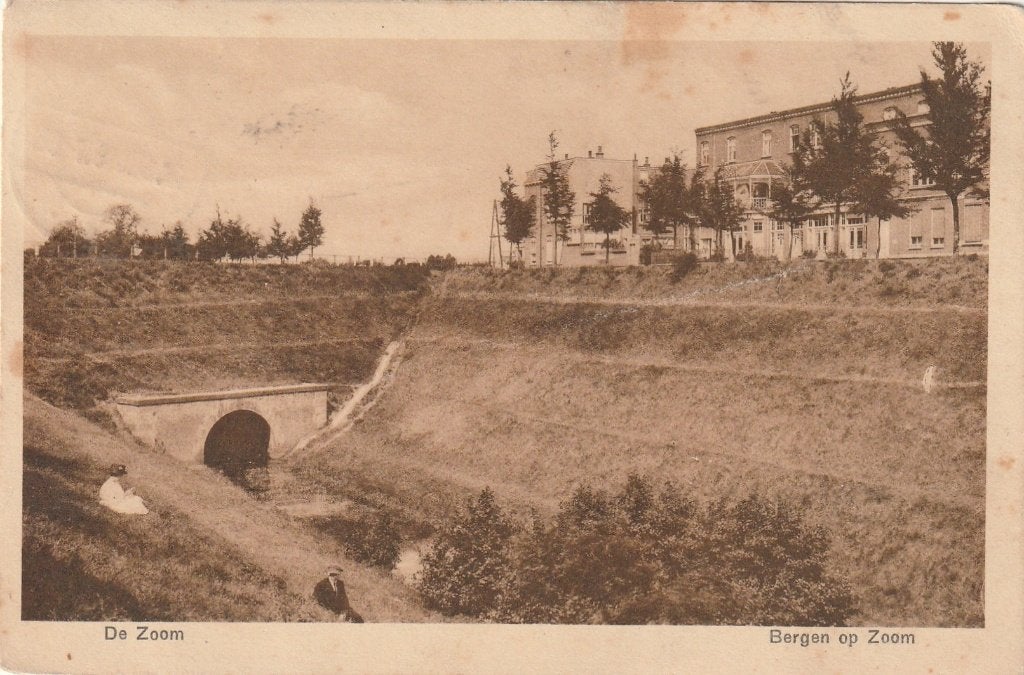 Bergen op Zoom (N.Br.) - De Zoom., Verzamelen, Ansichtkaarten | Nederland, Ophalen of Verzenden, 1920 tot 1940, Gelopen, Noord-Brabant
