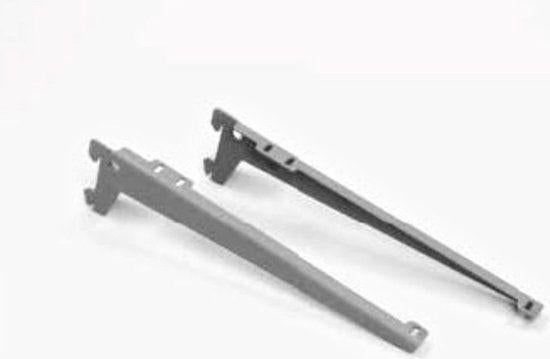 Set van 2 Plankdragers grijs diepte 28 cm, Ophalen, Nieuw, Minder dan 10 m², Grijs