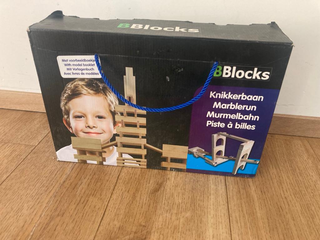 Houten knikkerbaan BBlocks, Kinderen en Baby's, Ophalen of Verzenden, Zo goed als nieuw