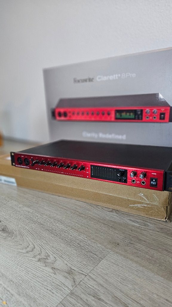 Focusrite Clarett+ 8Pre -- USB-C Audio Interface, Audio, Tv en Foto, Ophalen of Verzenden, Zo goed als nieuw, Audio