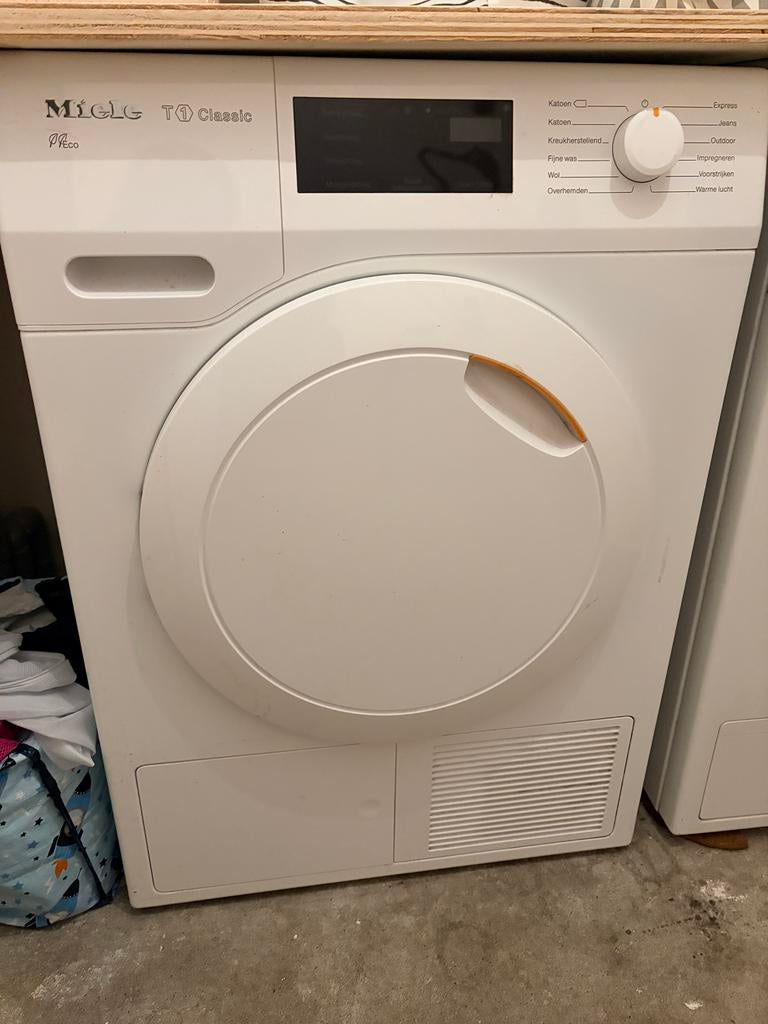 Miele T1 Classic Condensdroger, Witgoed en Apparatuur, Wasdrogers, Zo goed als nieuw, Condens, Voorlader, 8 tot 10 kg, 85 tot 90 cm