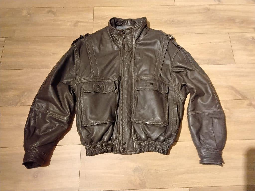 Vintage heren leren jas, maat 54, merk Jordi Aguilar, Ophalen of Verzenden, Zo goed als nieuw, Maat 52/54 (L), Overige kleuren
