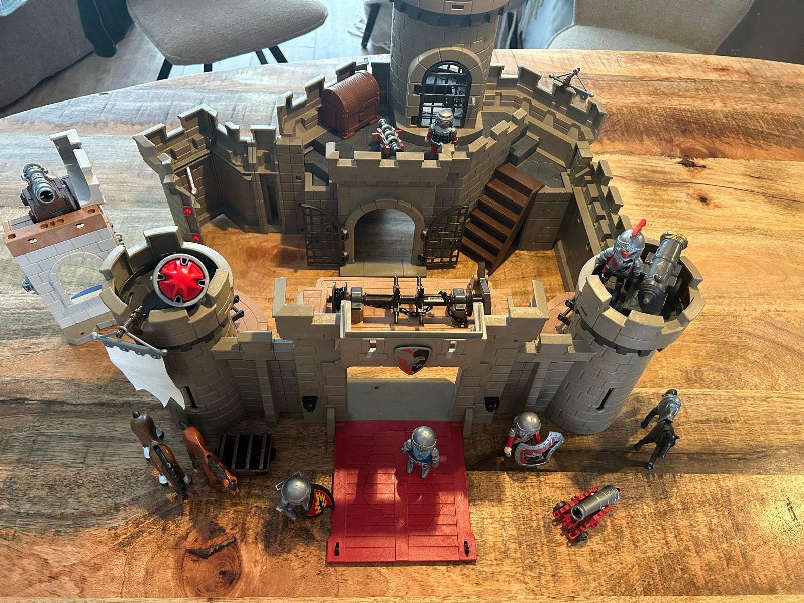 Playmobil Kasteel met ridders, kanonnen en paarden, Ophalen, Gebruikt, Losse onderdelen, Kasteel/Fort