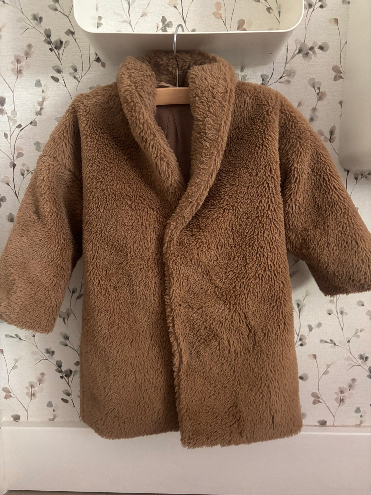 Maed for mini winterjas teddy bruin maat 1-2 jaar, Ophalen of Verzenden, Zo goed als nieuw, Meisje
