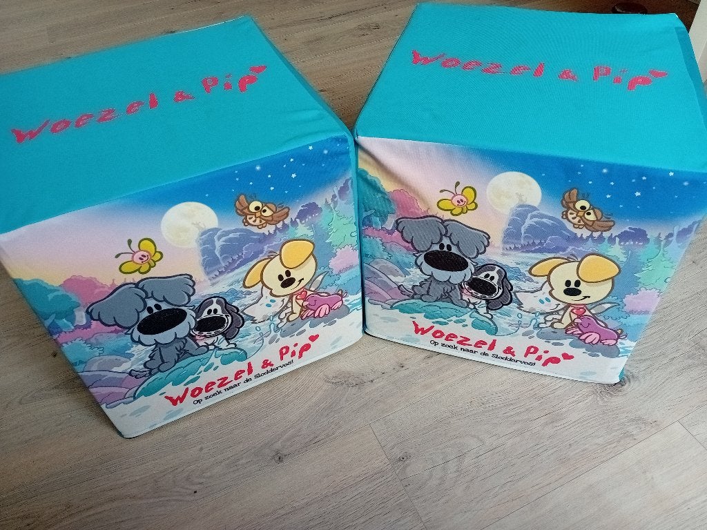 Woezel & Pip poefjes - set van 2, Ophalen, Gebruikt, Overige merken, Overige karakters