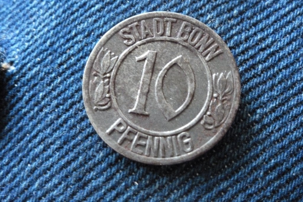 Duitsland - notgeld 10 pfennig 1920 Beethoven Stadt Bonn, Ophalen of Verzenden, Duitsland, Losse munt