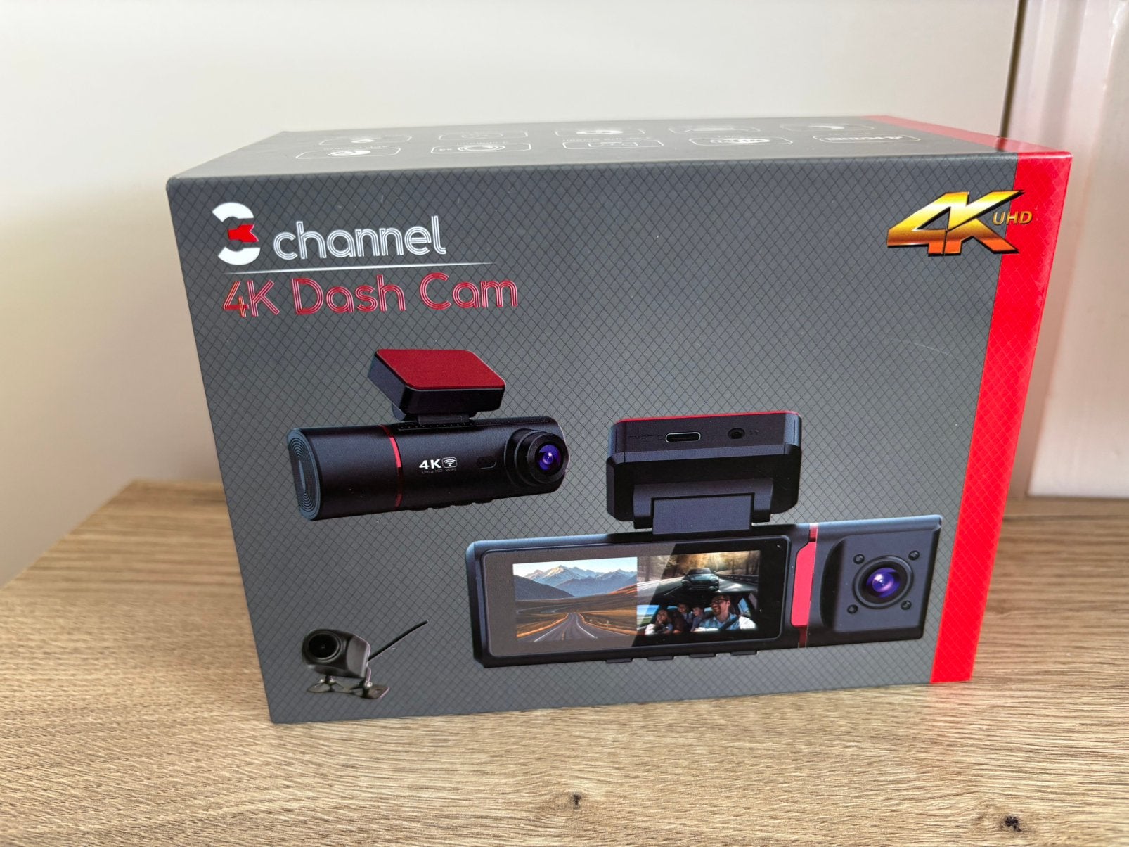 Channel 4K dash cam, Ophalen of Verzenden, Zo goed als nieuw, Bus of Vrachtwagen
