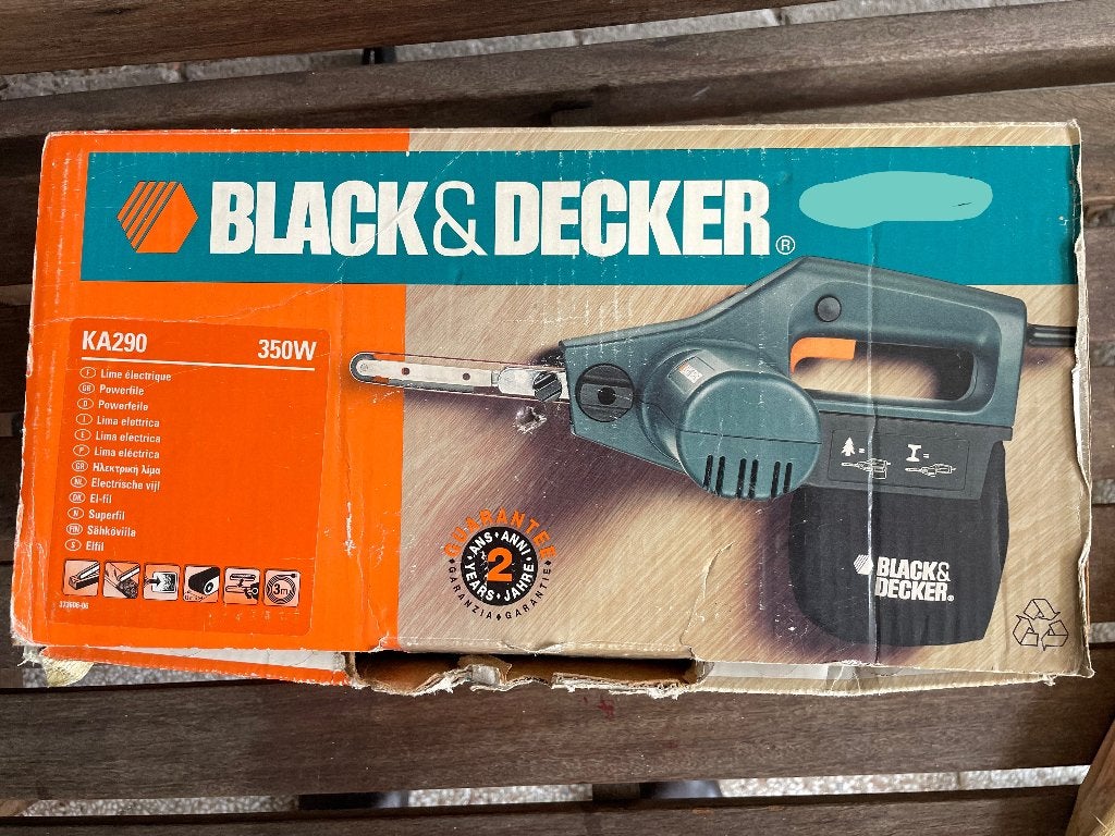 Black & Decker KA290 elektrische power vijl 350W voor €35,00, Ophalen, Gebruikt, Minder dan 600 watt, Vlakschuurmachine