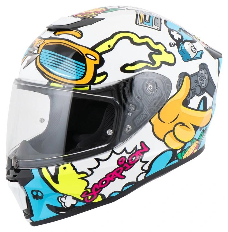 Scorpion EXO-JNR Air Fun Integraalhelm - zo goed als Nieuw!, Motoren, Ophalen of Verzenden, Tweedehands, Integraalhelm, Overige merken