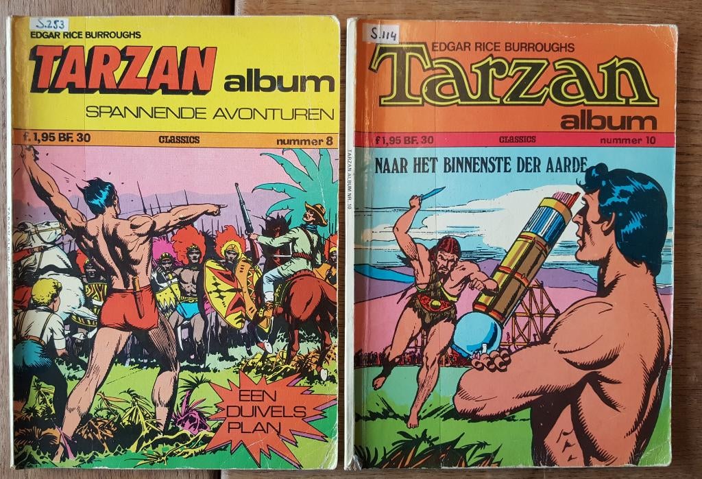 Tarzan albums, Boeken, Stripboeken, Gelezen, Ophalen of Verzenden, Meerdere stripboeken, Edgar Rice Burroughs