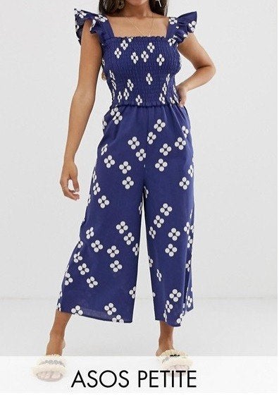 Polka dots jumpsuit (ASOS petite), Kleding | Dames, Jumpsuits, Blauw, Ophalen of Verzenden, Maat 34 (XS) of kleiner, Asos
