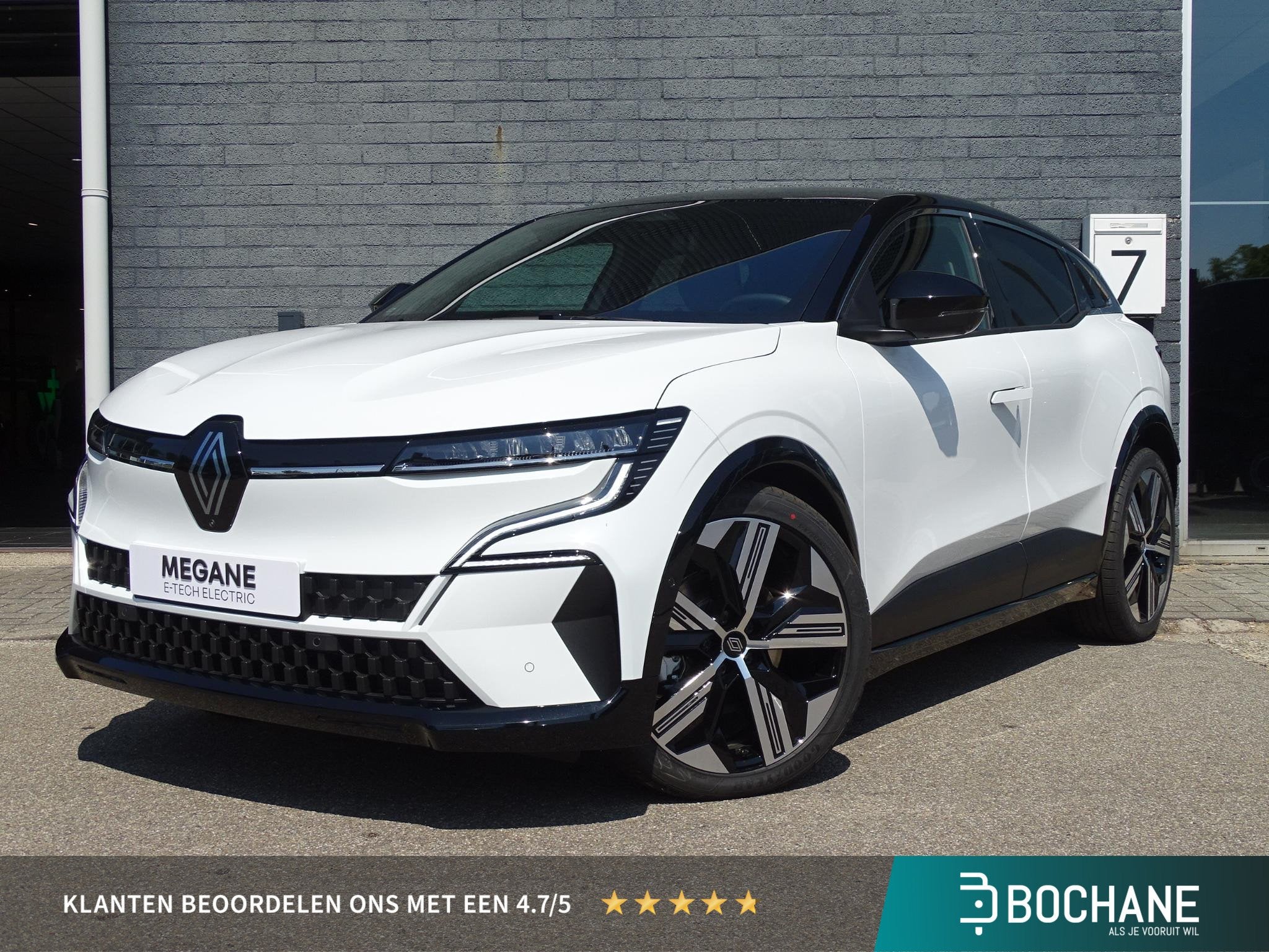 Renault Megane E-Tech comfort range Business Edition 60 kWh, Auto's, Renault, Huisgarantie, Met garantie (alle), 385 min, Wit
