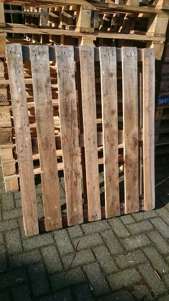 Goedkope pallets, Tuin en Terras, Palen, Balken en Planken, Ophalen, Gebruikt, Minder dan 180 cm, Planken