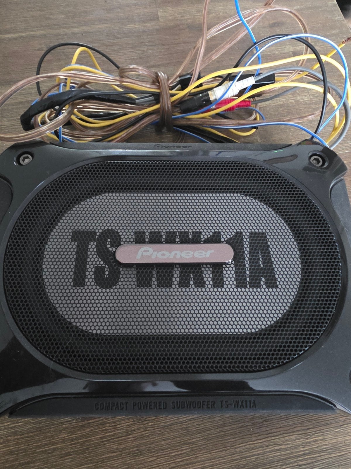 Pioneer TS-WX11A Compacte Actieve Subwoofer, Auto diversen, Ophalen of Verzenden, Gebruikt