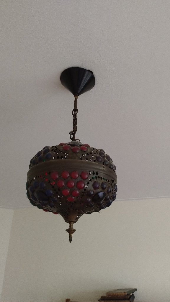 Hanglamp Oosters, Huis en Inrichting, Lampen | Hanglampen, Ophalen, Zo goed als nieuw, Oosters, Metaal