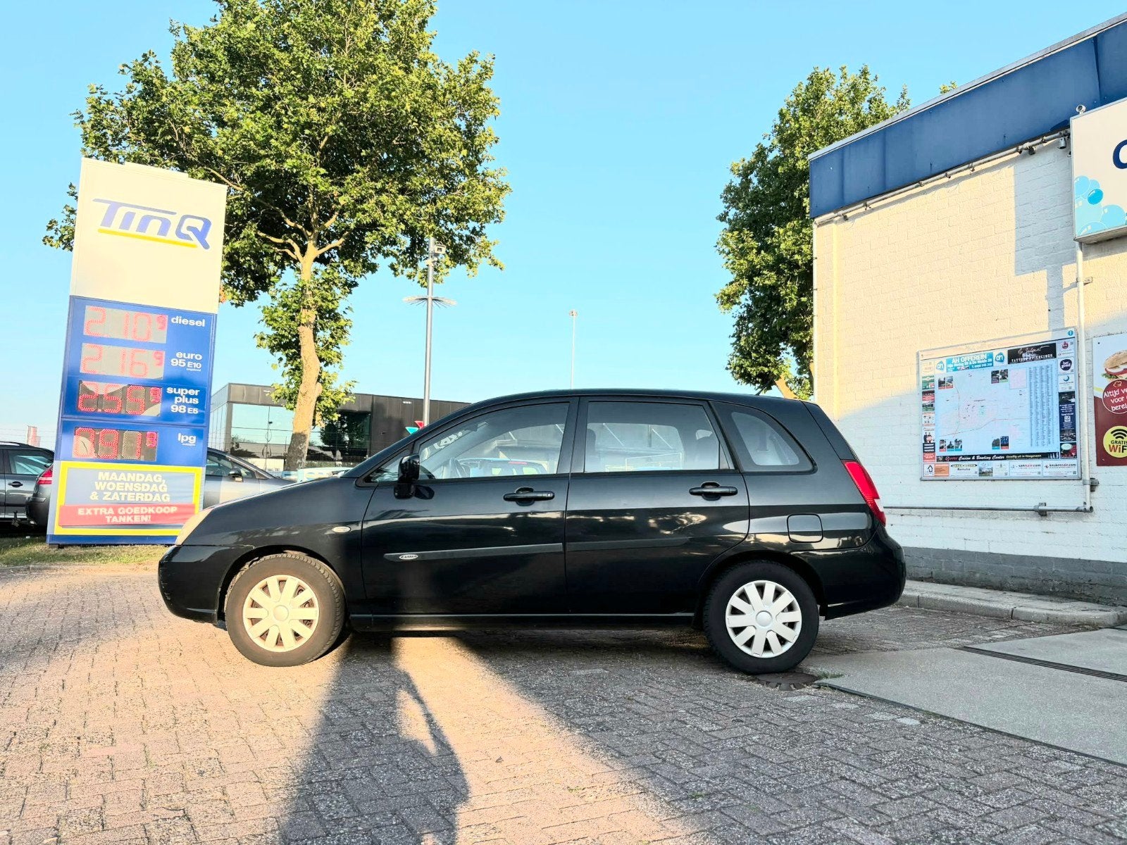 NAP!! Suzuki Liana 1.6 Elektrische ramen/Airco.1e Eigenaar., Auto's, Suzuki, Voorwielaandrijving, Stof, Metallic lak, Zwart