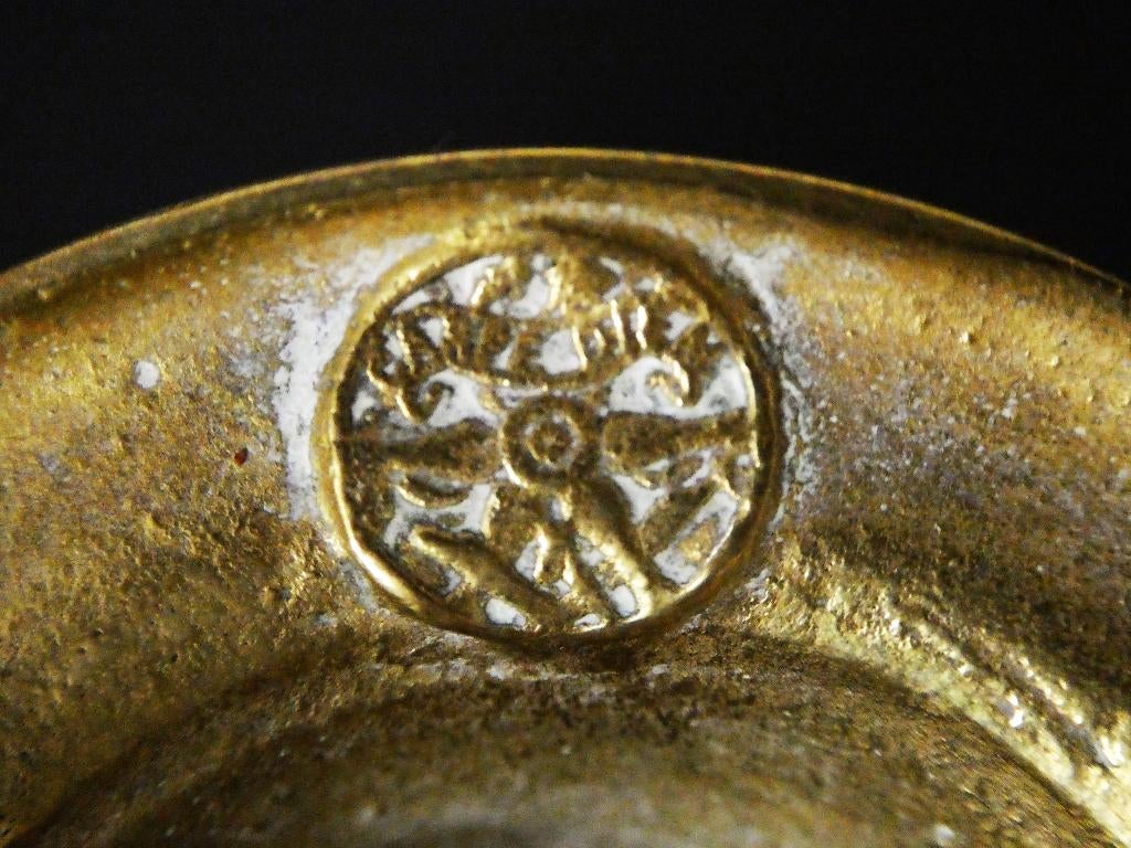 Antieke luciferhouder met mythologisch figuur Carpe Diem, Antiek en Kunst, Ophalen of Verzenden