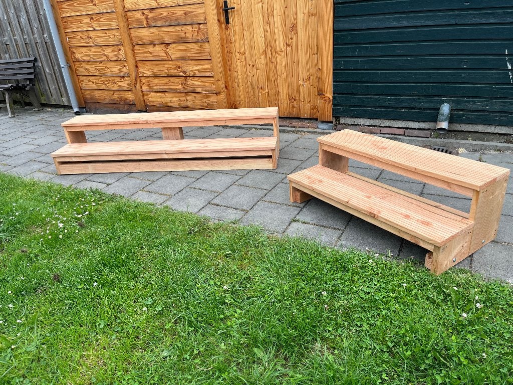 Houten opstap voor camper, Ophalen of Verzenden, Nieuw, Overige