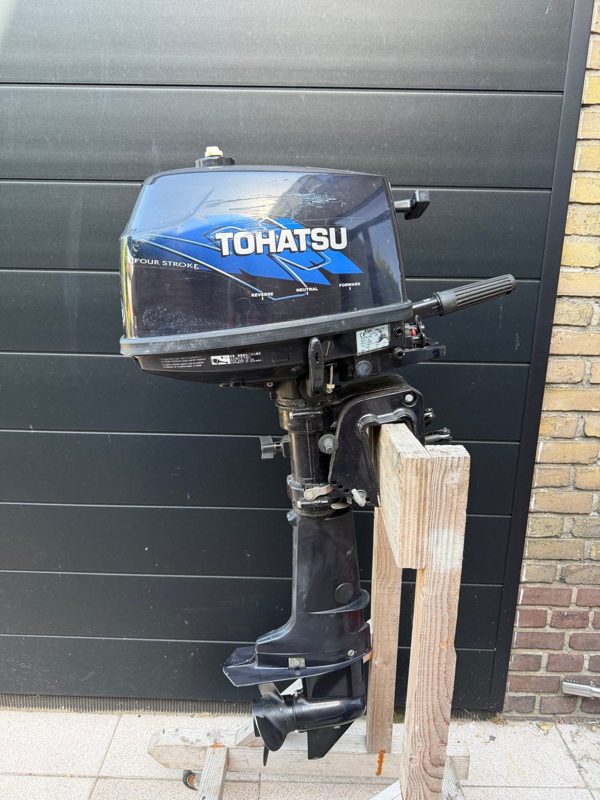 Tohatsu 4 pk kortstaart buitenboordmotor, Ophalen, Gebruikt, Minder dan 5 pk, Viertaktmotor