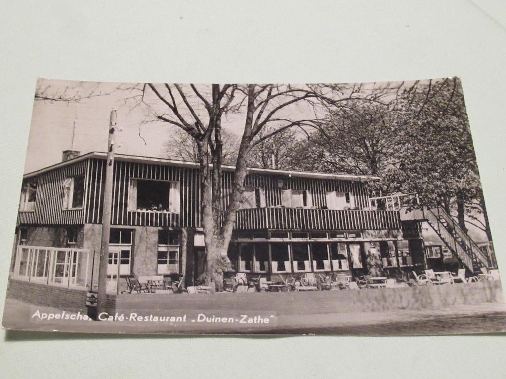 Ansichtkaart Appelscha Cafe-Restaurant "Duine Zathe", 1963, Verzenden, 1960 tot 1980, Gelopen, Friesland