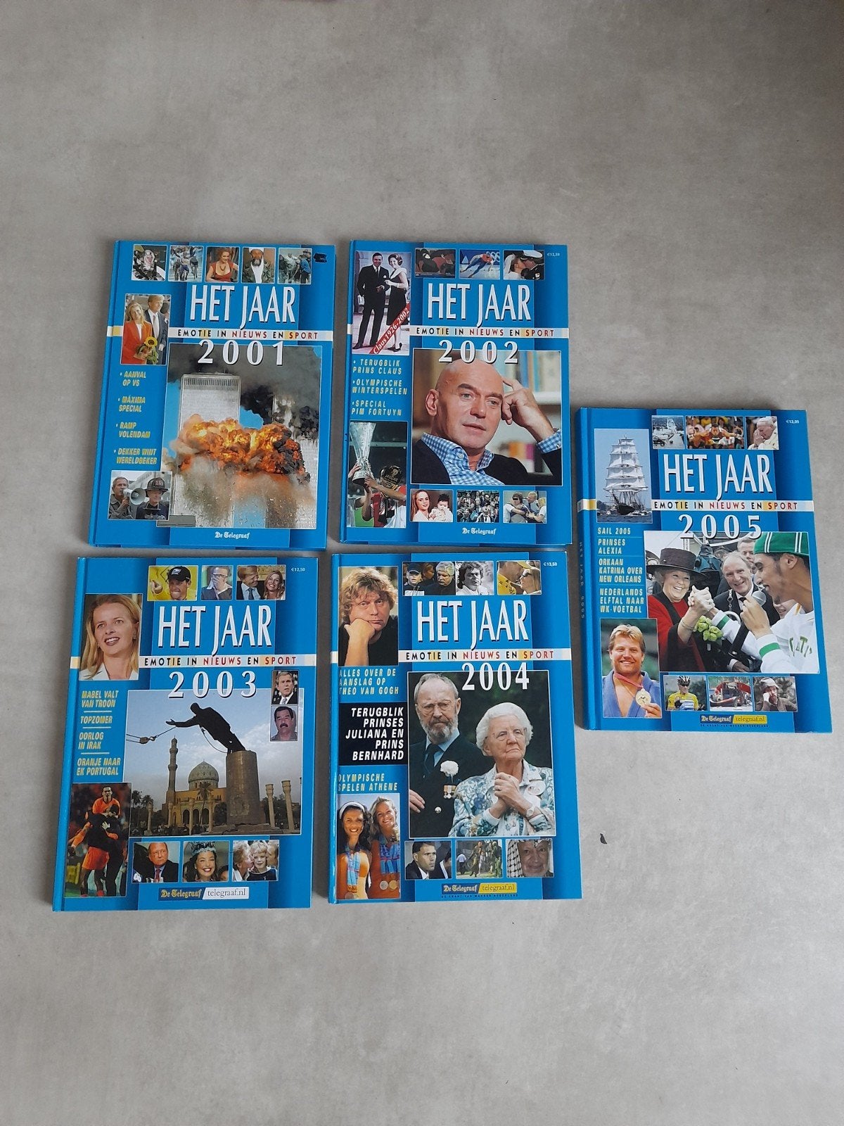 Het jaar 2001 t.m 2005 van de Telegraaf, Ophalen, Zo goed als nieuw, Overige gebieden