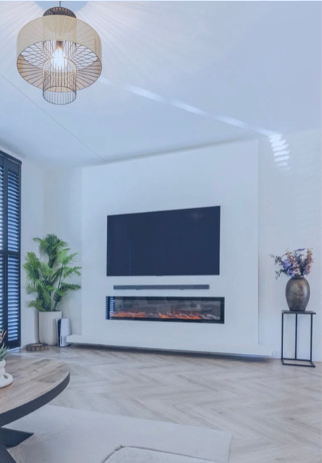 Elektrische sfeerhaard 152 cm Sfeerhaard XXL Monaco, Ophalen, Zo goed als nieuw, Inbouwhaard, Elektrische haard