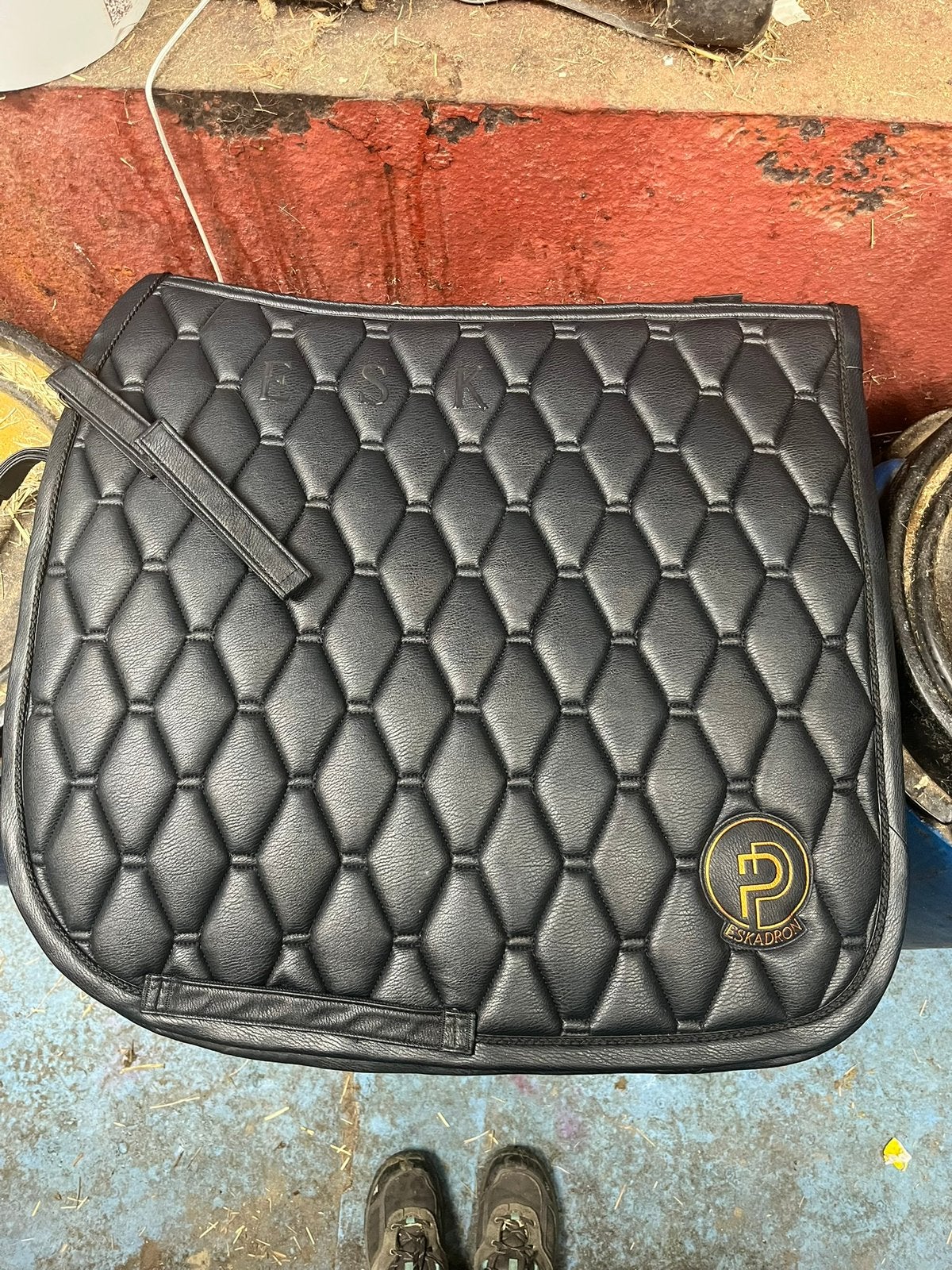 Eskadron dekje faux leather full dressuur, Ophalen of Verzenden, Zo goed als nieuw