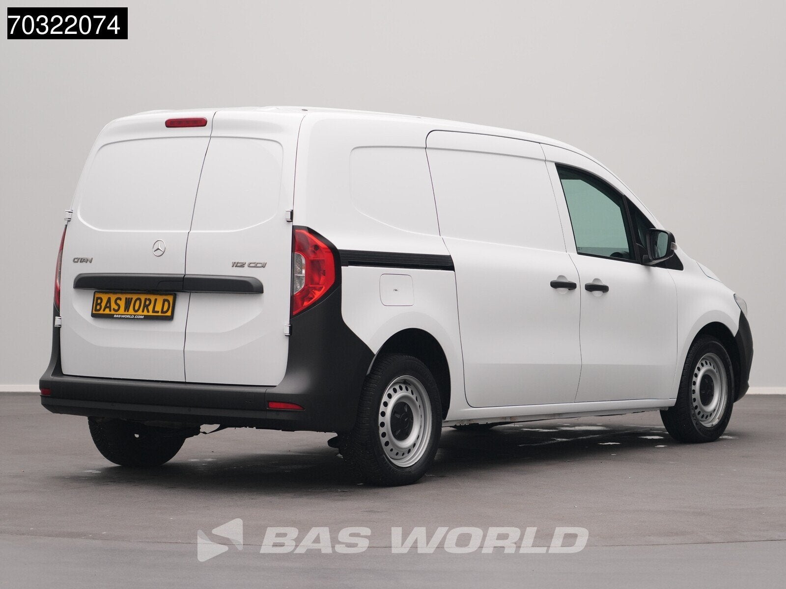 Mercedes Citan 112 CDI L2H1 LED Airco Camera Cruise Parkeers, Auto's, Bestelauto's, Stof, Gebruikt, Euro 6, 4 cilinders
