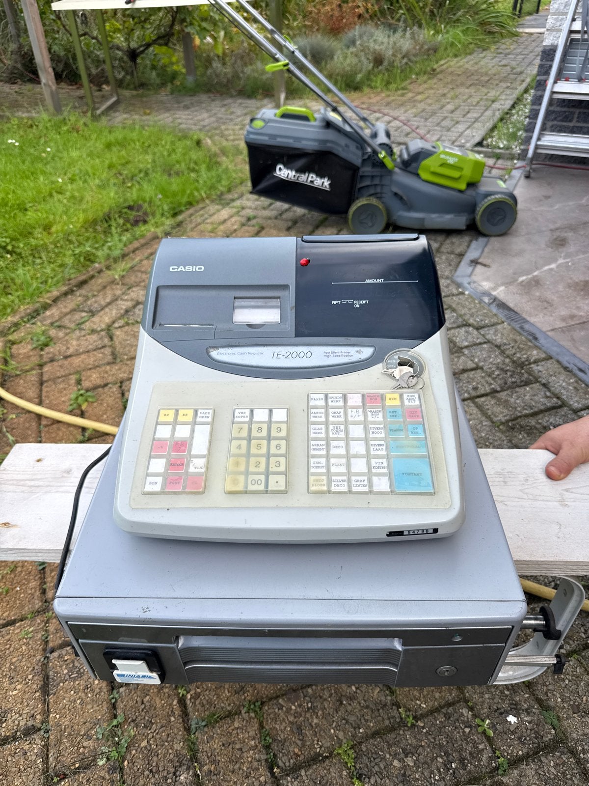 Casio TE-2000 Elektronische Kassa met Lade, Ophalen