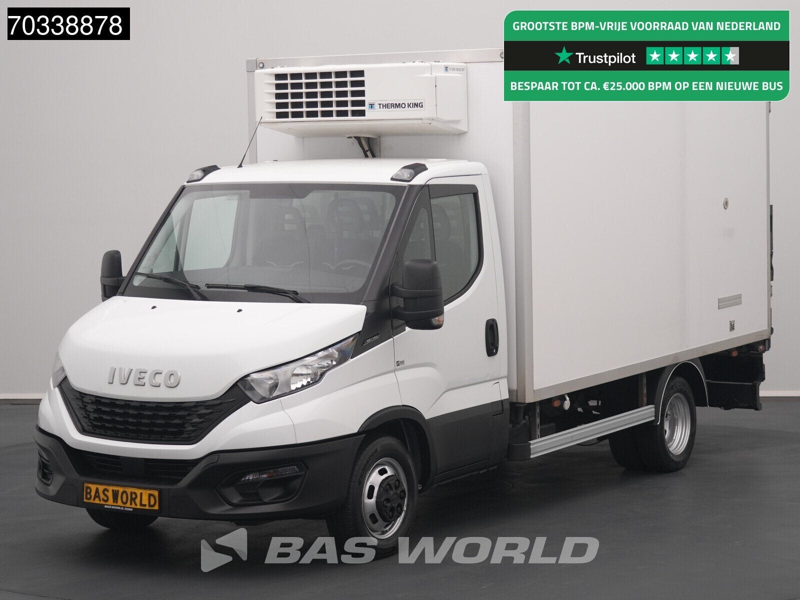 Iveco Daily 35C14 Koelwagen MultiTemp Thermo King V-500-MAX, Stof, Gebruikt, Euro 6, Iveco