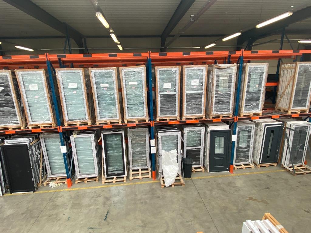 Schuifpuien schuifraam PVC stockverkoop Ramenhal Zolder, Kunststof, Nieuw, Ophalen of Verzenden, Inclusief glas