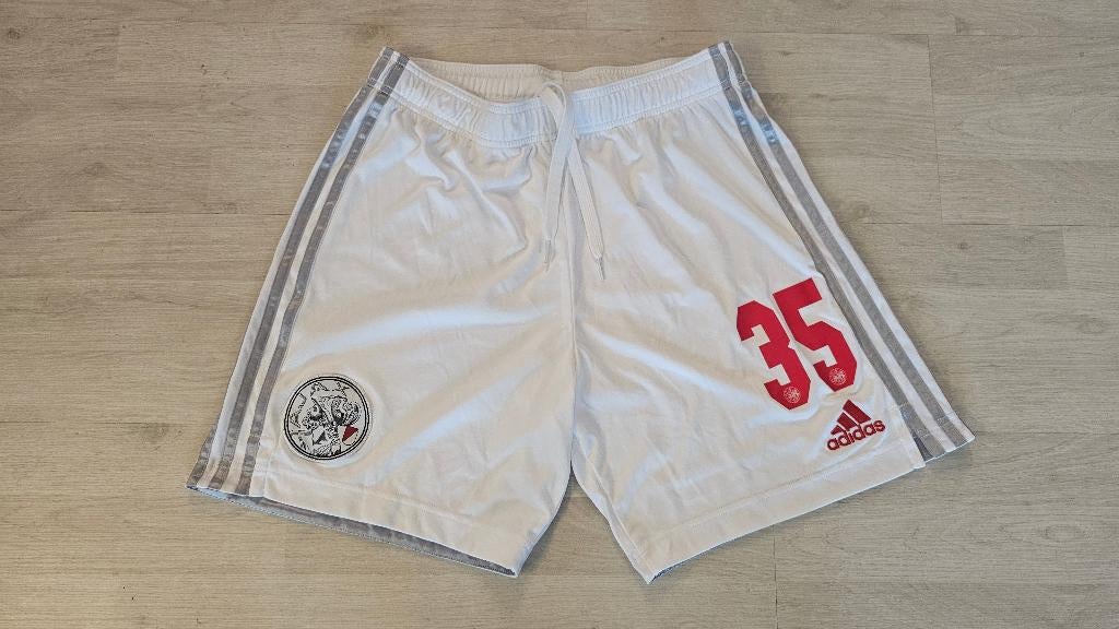 Ajax THUIS Short! Seizoen 21/22! Youri Baas! Nr 35! Mt M!, Ophalen of Verzenden, Zo goed als nieuw, Rood, Voetbal