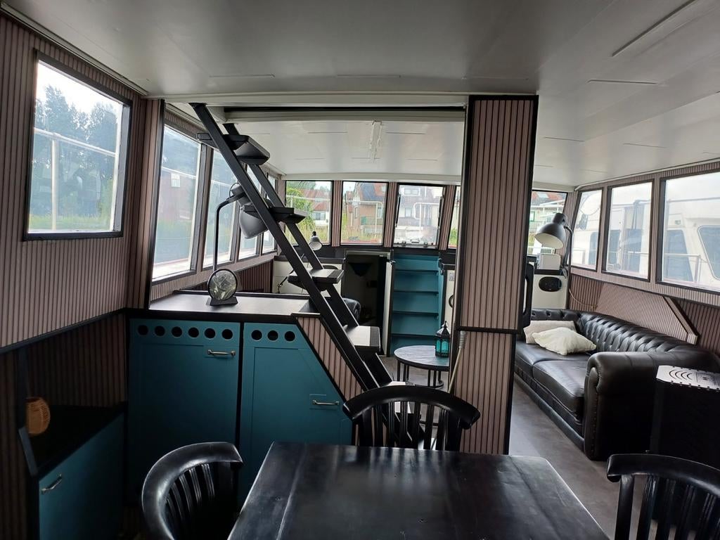 Varende bungalow 14.95 x 4.85 m evt met ligplaats, Huizen en Kamers, Woonboten te koop, 3 kamers, Verkoop zonder makelaar, Amsterdam