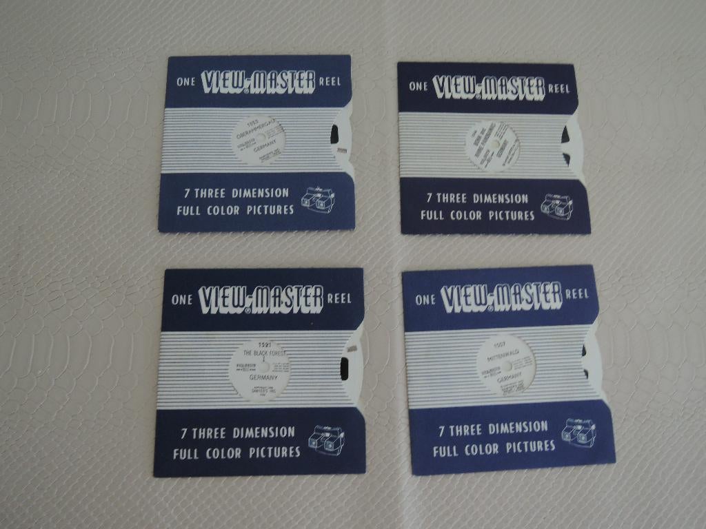 Vier viewmaster schijfjes van Duitsland, Ophalen of Verzenden, Zo goed als nieuw