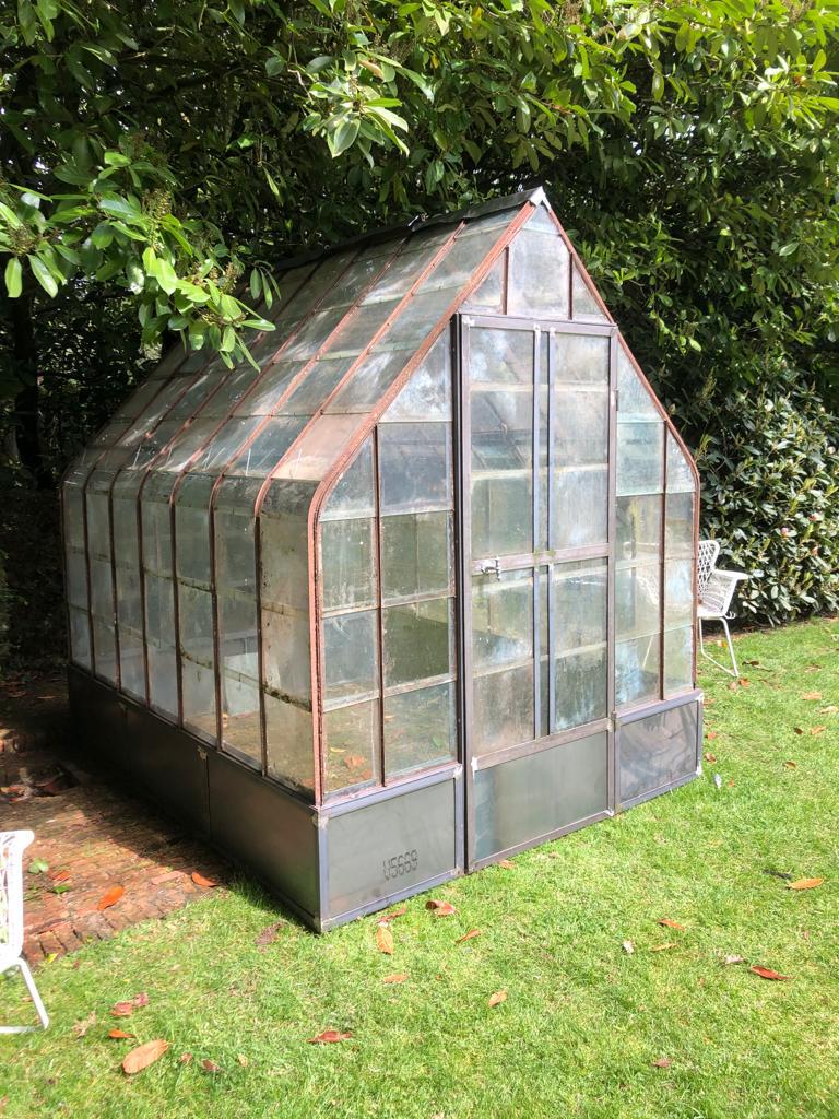 Kas 200 x 230 x 250 cm zelfbouw of installatie op locatie, Tuin en Terras, Kassen, Staal, Gebruikt, Kweekkas, Ophalen of Verzenden