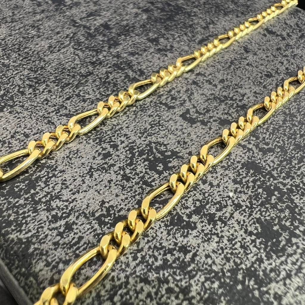 14k gouden ketting figaro schakel 10.5 gram, Ophalen of Verzenden, Nieuw, Goud