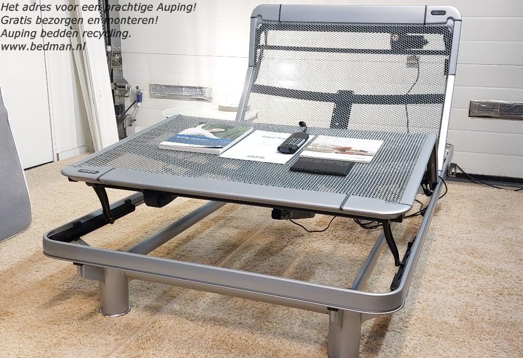 Prachtige Auping Royal M2 geh.el. Gratis bezorgen/Monteren!, Verstelbaar, 90 cm, Eenpersoons, Verzenden