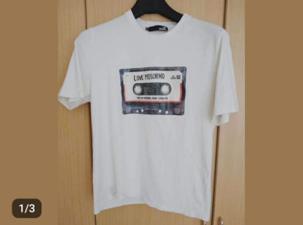 MOSCHINO t-shirt, Kleding | Heren, T-shirts, Maat 52/54 (L), Moschino, Verzenden, Wit