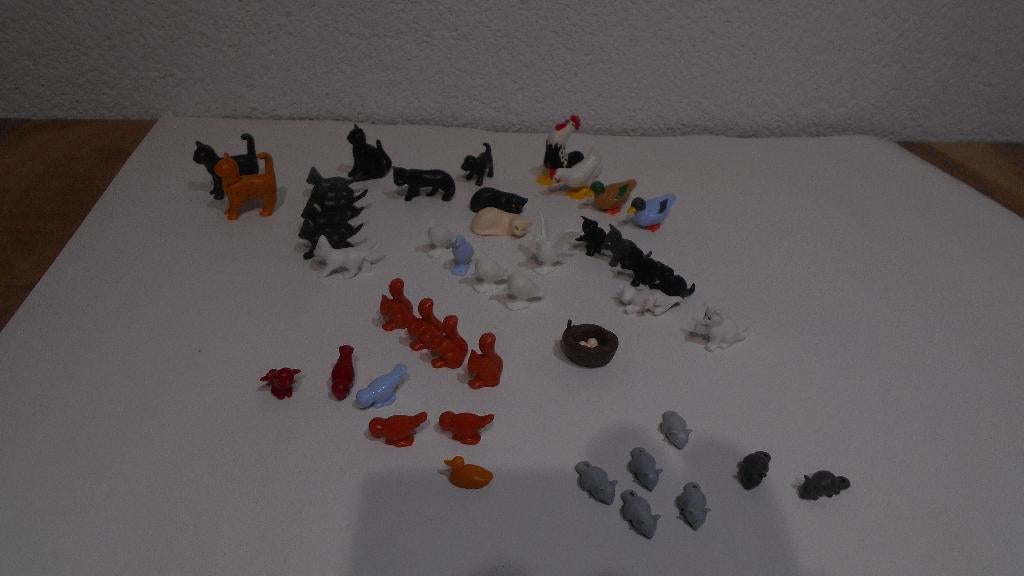 Playmobil dieren rat kat muis eekhoorn vogel kip poes ea, Ophalen of Verzenden, Gebruikt, Los playmobil