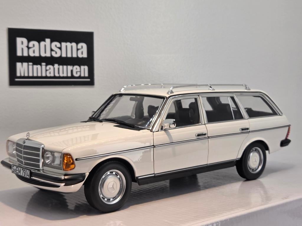 Mercedes-Benz 200 T-Modell W123 - Wit - 1:18 Norev deluxe, Hobby en Vrije tijd, Modelauto's | 1:18, Nieuw, Auto, Norev, Ophalen of Verzenden