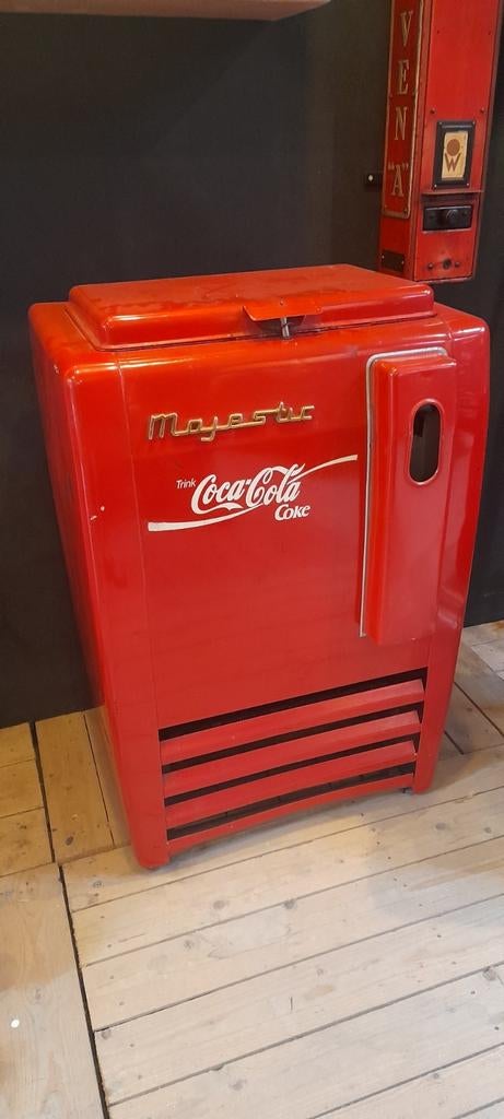 Vintage Coca Cola koelkast werkend Majestic, Verzamelen, Ophalen, Gebruikt