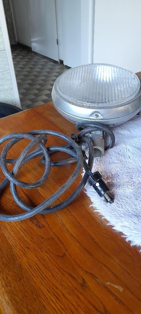 Oude lamp met statief., Ophalen of Verzenden