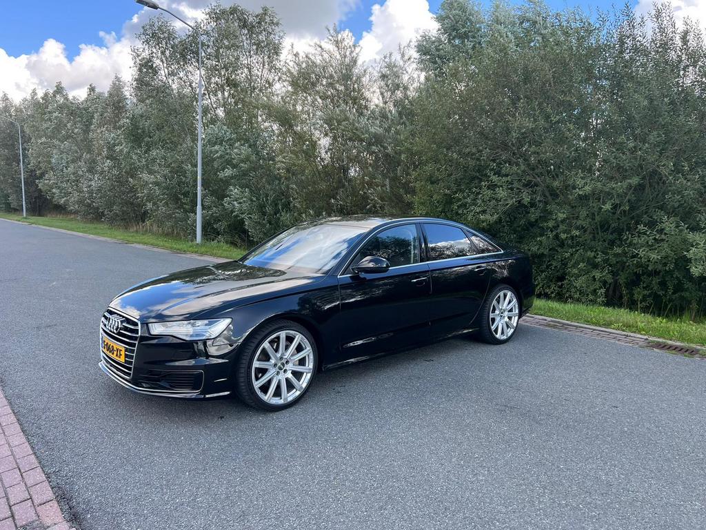 Audi A6 3.0 V6 TDI Quattro, Auto's, Automaat, Zwart, Zwart, Leder